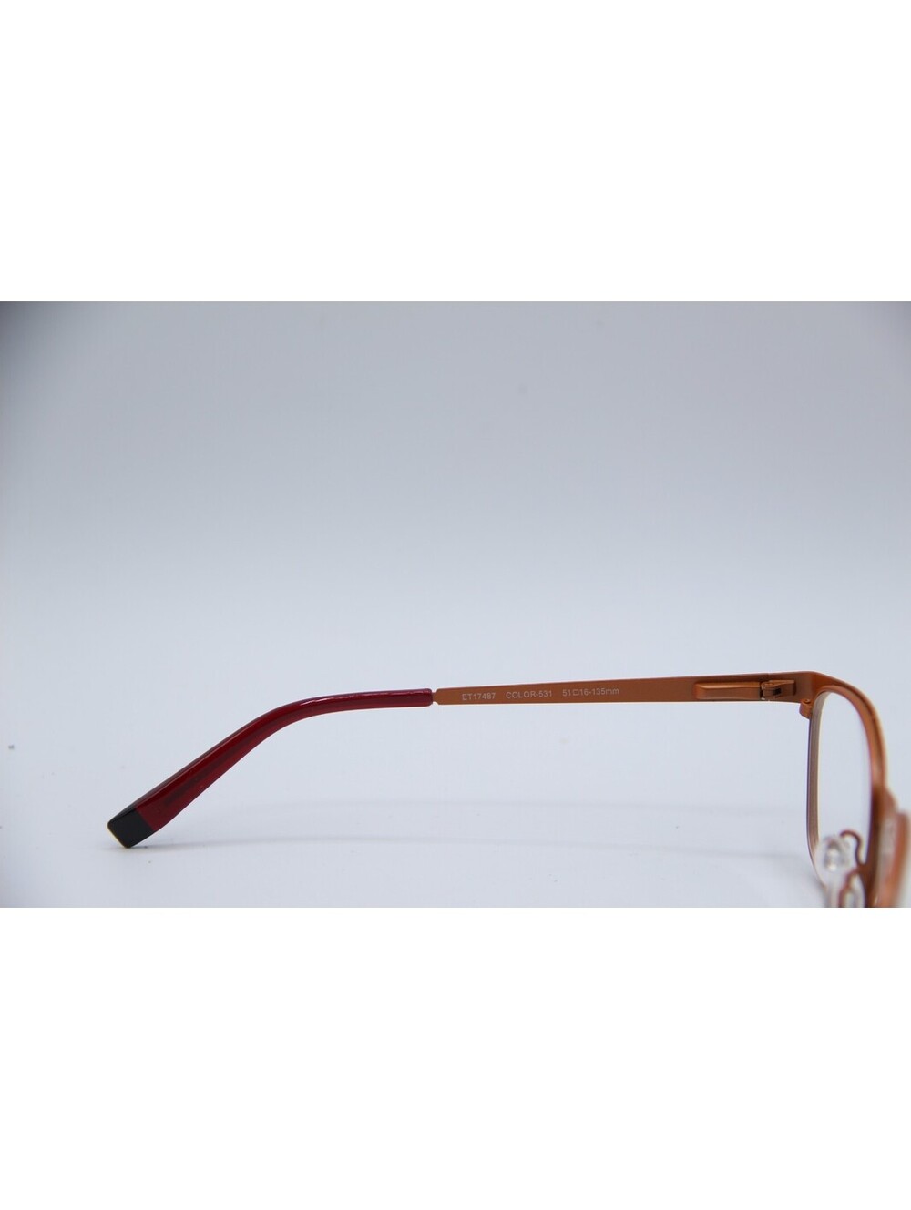 Esprit Et17487 Color-531 Brown Red Black Authentic Eyeglasses 51-16-135 - Picture 3 of 4